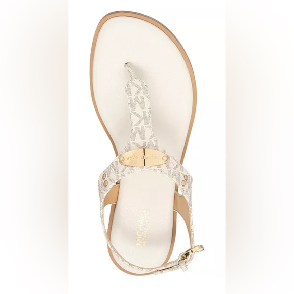 Michael Kors MK Plate Thong Sandals BRAND NEW NEVER WORN - Picture 3 of 6
